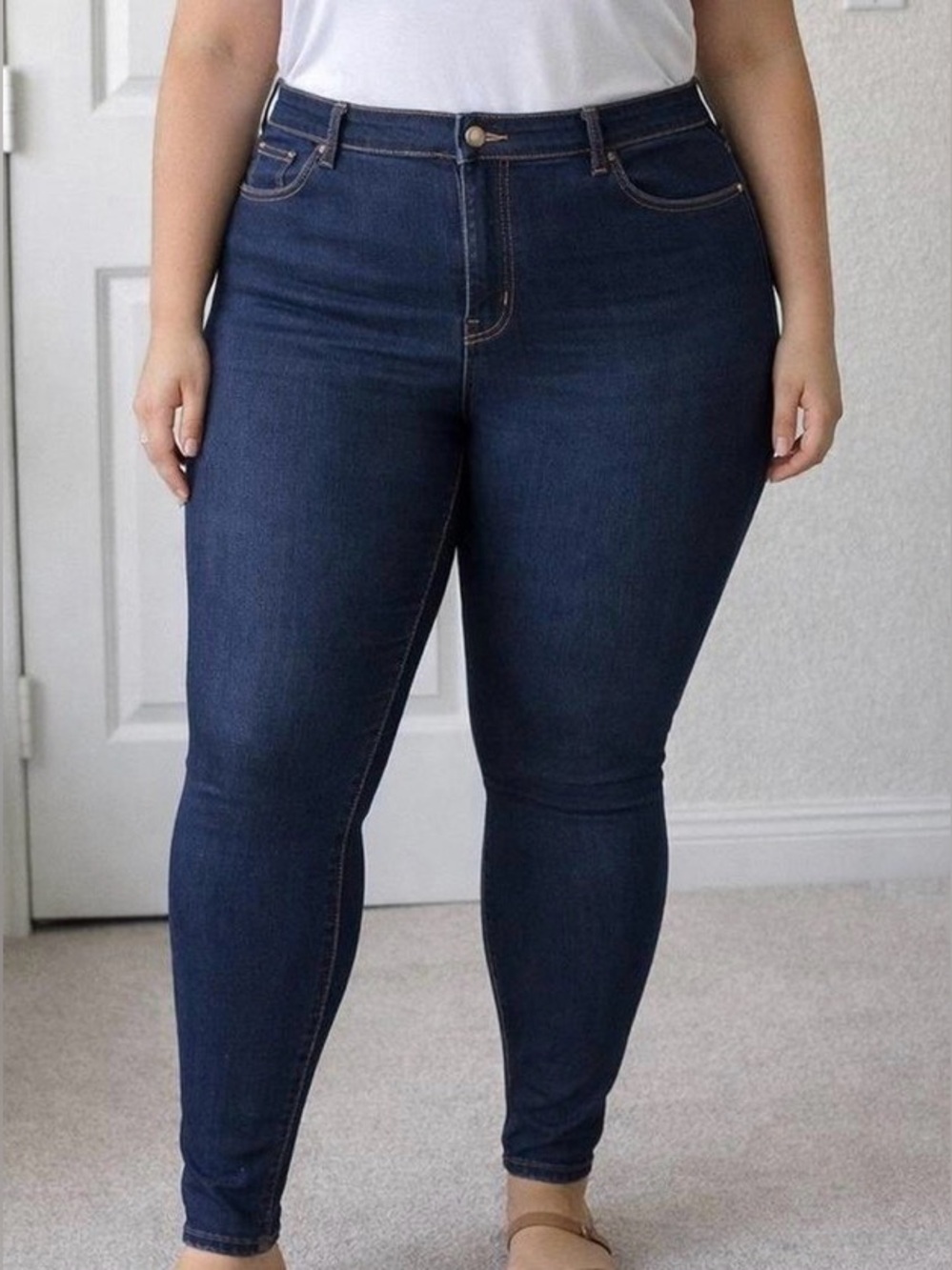 Old Navy High Rise Rock Star Super Skinny Plus Size 30 Jeans NWT